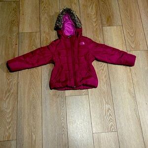 The North Face winter coat color purple